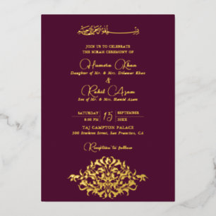 Foil Invitation