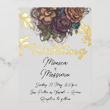 Foil Invitation Postcard