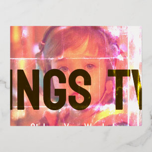 Foil Invitation Postcard