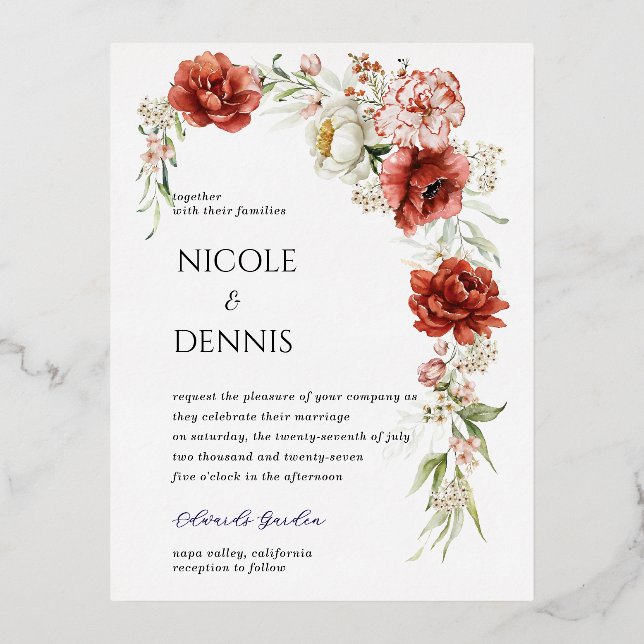 Foil Invitation Postcard (Front)