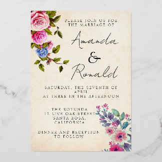 Foil Invitation wedding