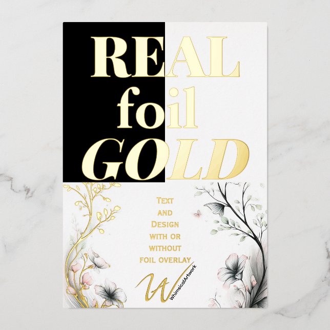 Foil Invitationwa sample (Front)