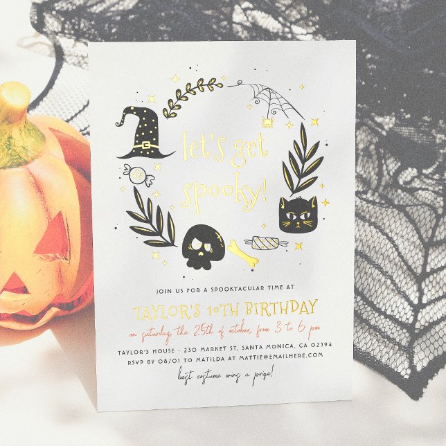 Foil Let's Get Spooky Halloween Birthday Party (Creator Uploaded)
