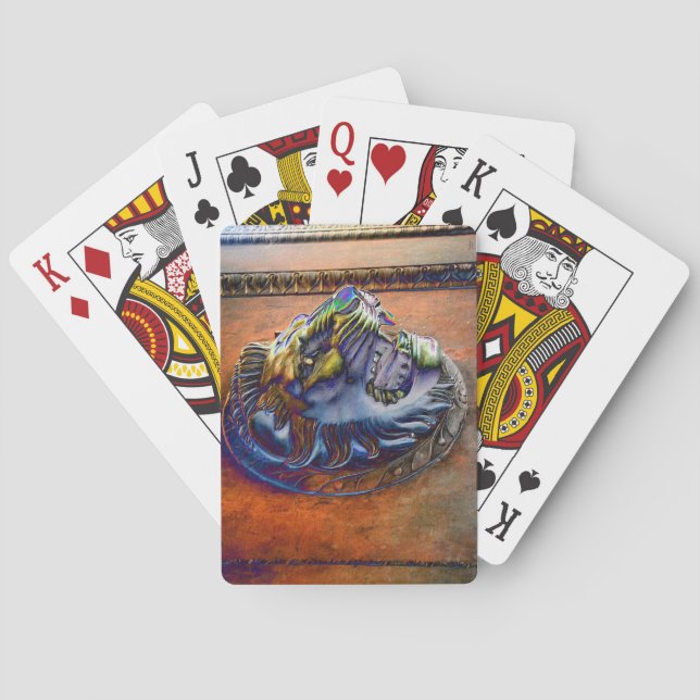 Foil Lion - Classic Playing Cards (Back)