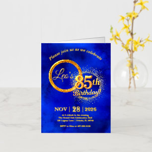 Foil Milestone Birthday Invitation Card