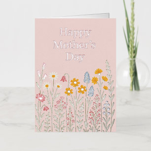 Foil Mother’s Day Greeting Card Mum & Daughter Hug