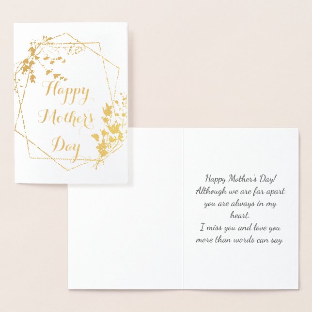 Foil Mother's Day Card, Happy Mama's Day Foil Card (Display)