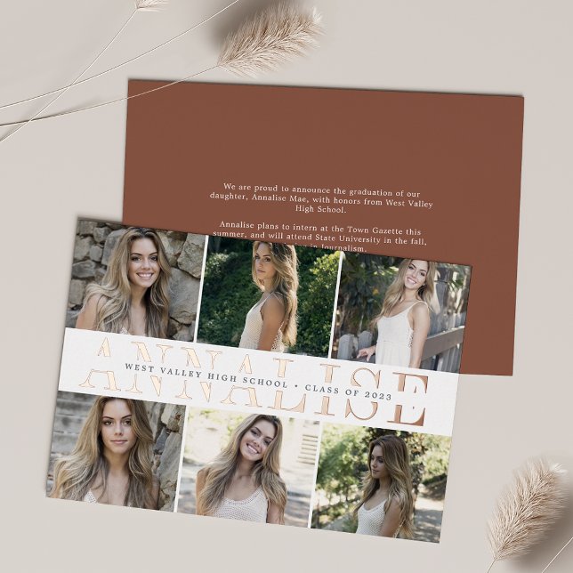 Foil Name | Photo Graduation Announcement (Creator Uploaded)