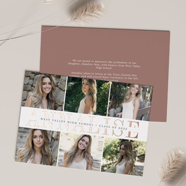 Foil Name | Photo Graduation Announcement (Creator Uploaded)