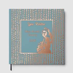 Foil Pageant Crown Photo Scrapbook-CSTM Title Guest Book