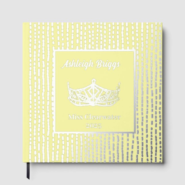 Foil Pageant Crown Photo Scrapbook with front text Guest Book (Front)