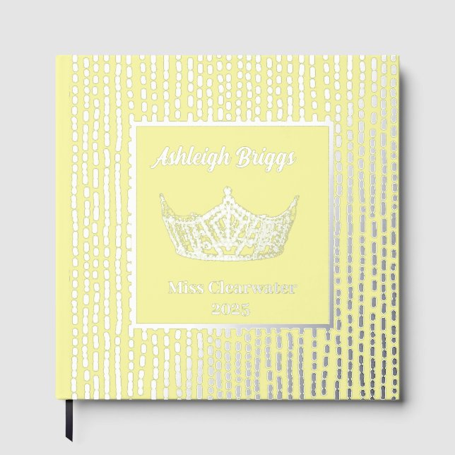 Foil Pageant Crown Photo Scrapbook with front text Guest Book (Front)