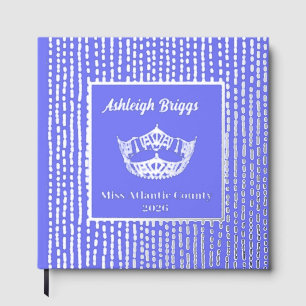 Foil Pageant Crown Photo Scrapbook with front text Guest Book