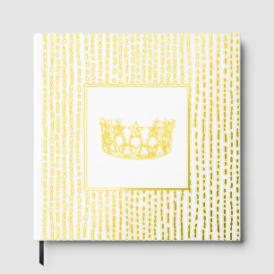 Foil Pageant Star Crown Photo Scrapbook-NO text  Guest Book