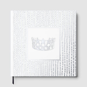 Foil Pageant Star Crown Photo Scrapbook-NO text  Guest Book