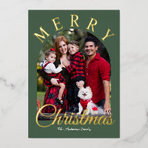 Foil Photo Christmas Card