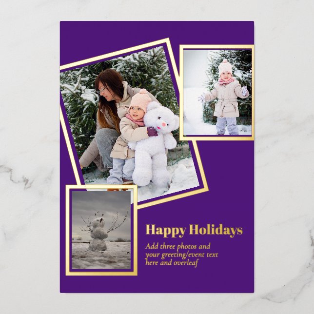 Foil PHOTO CHRISTMAS HOLIDAYS NEW YEAR 2022 2023 (Front)