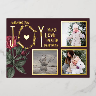 Foil PHOTO CHRISTMAS HOLIDAYS NEW YEAR 2022 2023