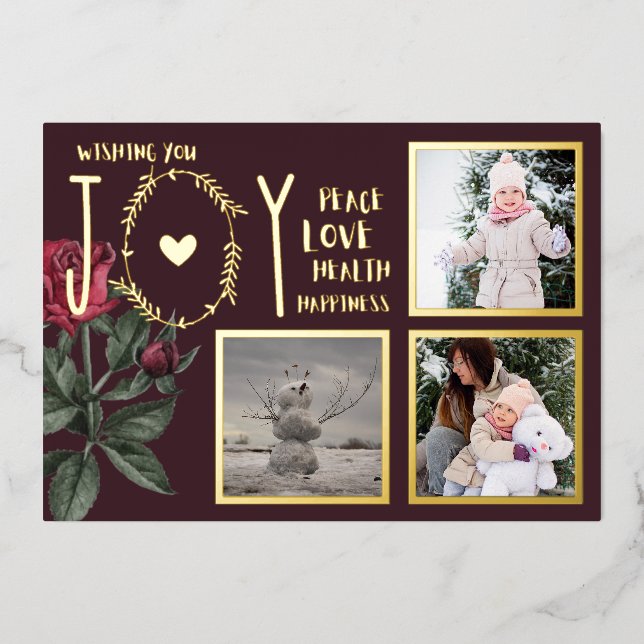 Foil PHOTO CHRISTMAS HOLIDAYS NEW YEAR 2022 2023 (Front)