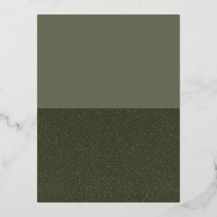 Foil Postcard Moss Green Split Bottom – Customise