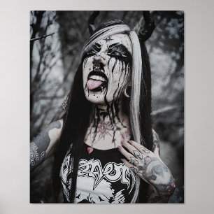 Foil Print Black Metal