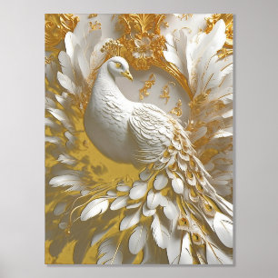 Foil Print, Size: 11" x 14", Foil Colour: Gold, Ma Prints