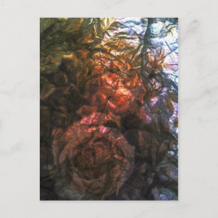 Foil Roses Postcard