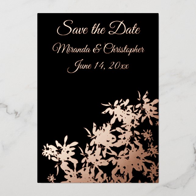 Foil Save the Dates Foil Invitation (Front)
