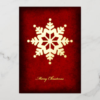 Foil Snowflake Christmas Card