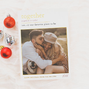 Foil Together Dictionary Christmas Holiday Photo