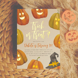 Foil Trick or Treat Halloween Birthday Party