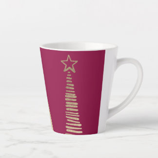 Foiled Christmas Tree's  Latte Mug