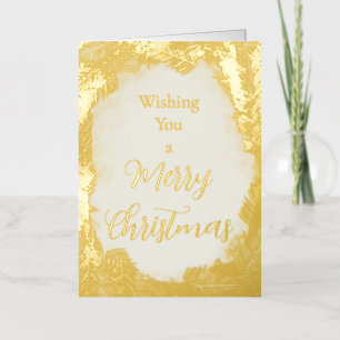 Foiled Wreaths Blank Christmas Card