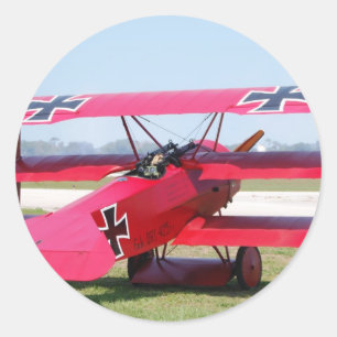 Fokker Classic Round Sticker