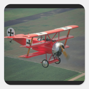 Fokker, triplane replica, 1983_Classic Aviation Square Sticker