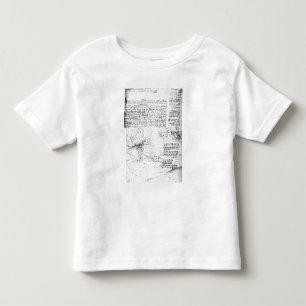 Fol.145v-a, page from Da Vinci's notebook Toddler T-Shirt