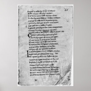 Fol.43 'The Song of Roland' Poster