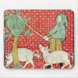 Fol.59v November: Gathering Acorns Mouse Mat