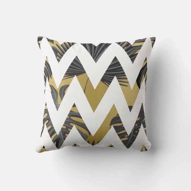 Folahem Geometrica Olive Green Cushion (Back)