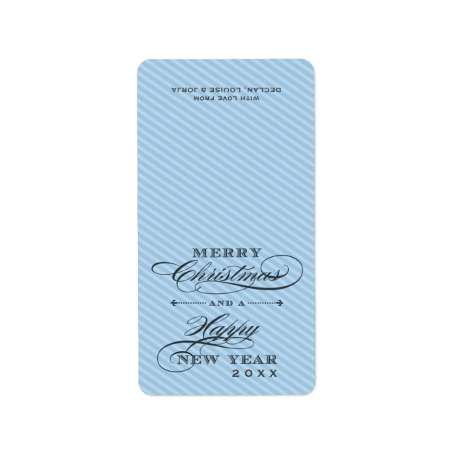 (FOLD OVER) CHRISTMAS LABELS :: lapel 5P (Front)