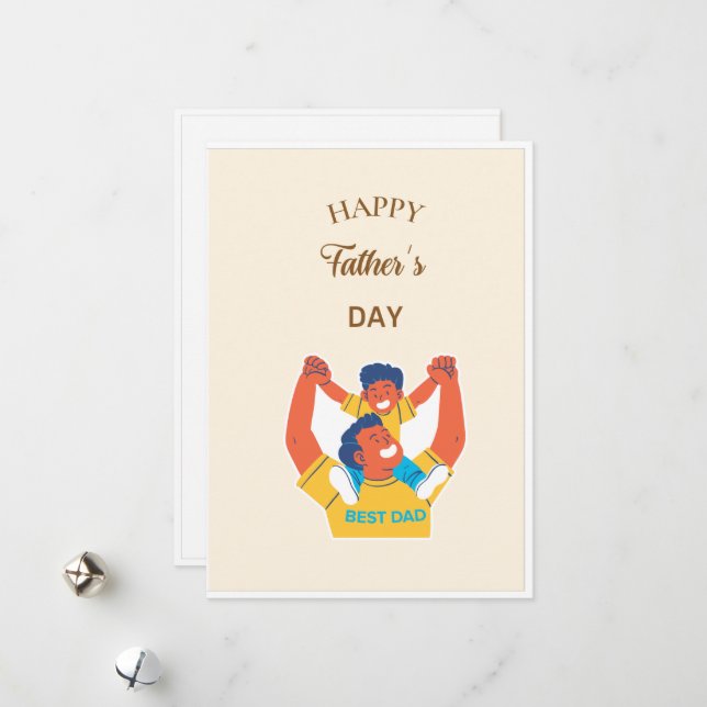 Foldable Fathers Day Cards Printable | Fathers Day (Front/Back In Situ)