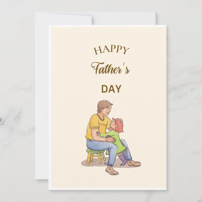 Foldable Fathers Day Cards Printable,From Daughter (Front)