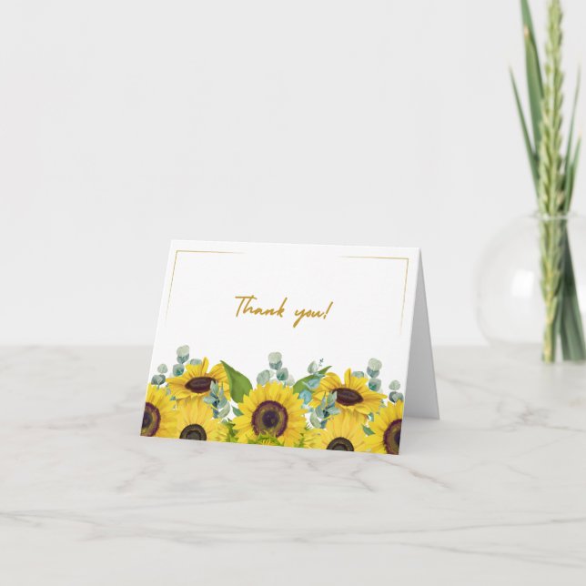 Foldable Floral Thank You Card (Front)