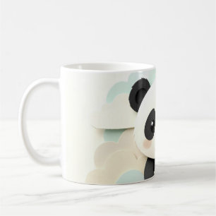 Folded Baby Panda Cute Origami Coffee Mug