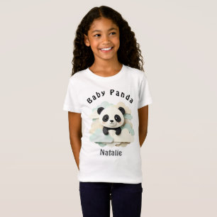 Folded Baby Panda Cute Origami T-Shirt