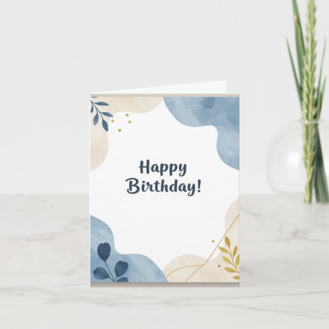 Folded Birthday Card (Front)