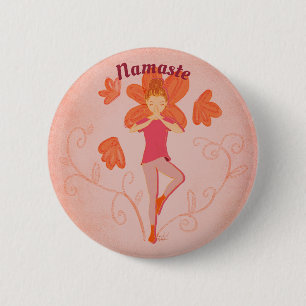 Folded Birthday Card 6 Cm Round Badge
