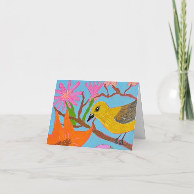 Folded blank card - Spring Pleasures (Front)