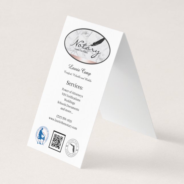 Folded Business Card (Front)