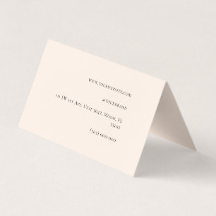 Folded Business Card
